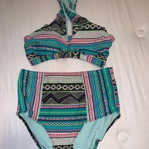 Plus size 2 piece bathing suit